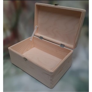 Natural <b>Pine</b> Wood Storage <b>Box</b> with Removable 6 Compartment Tray & Lid | Multipurpose Jewelry Tea Keepsake Gift Organizer Case - Product Image 1