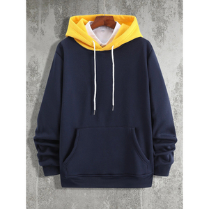Sudadera con Capucha Extra Grande para Hombre, Térmica, 100% Algodón Ecológico, con Bolsillo, Tejido de 350g, Invierno, Servicio OEM Personalizado - Product Image 2