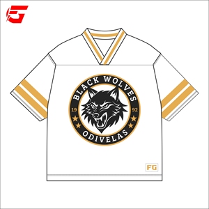 Camiseta de Béisbol Retro Personalizada, 100% Poliéster, Cuello en V, Estilo Vintage, para Deportes de Equipo, Sublimada y Bordada, Venta al Por Mayor de Fábrica OEM - Product Image 1