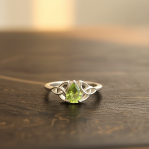 Dainty 2.7 Grams <b>Peridot</b> Fine <b>Ring</b> - Product Image 3