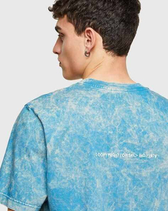 เสื้อยืดโอเวอร์ไซส์สตรีทแวร์ผู้ชาย พิมพ์ลายกราฟิกโลโก้แบบแอซิดวอช คุณภาพสูง ขายส่ง ราคาถูก พร้อมรับสั่งทำ - Product Image 5