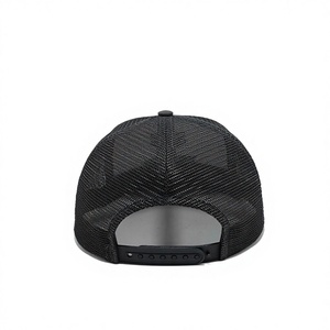 Crafted Vietnam Performance Beach Casual Comfortable Business Wear Custom Embroidery Structured <b>Black</b> Common Cool Mesh Trucker - Product Image 3