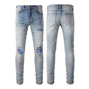<b>Men</b> Denim Jeans Slim Fit <b>Stretch</b> Casual Pants Comfortable Cotton Fashion Blue Jeans Wholesale 2026 custom logo - Product Image 4