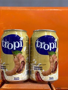 Jus de tamarin saveur chaude, marque Tropi, canette aluminium 330ml, prix compétitif, vente en gros, produit très demandé. - Product Image 2