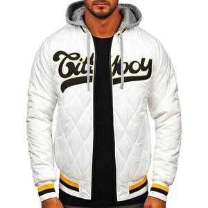 Abrigo de invierno para hombre, chaqueta acolchada informal impermeable, capucha desmontable, chaqueta cálida gruesa, Unisex de talla grande con estampado de cremallera - Product Image 4