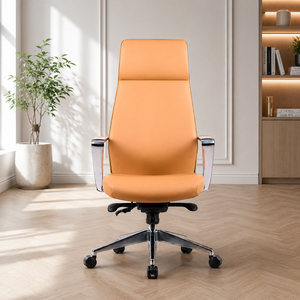 KINSHA SEP-01 High <b>Back</b> Contemporary Lift <b>Chair</b> PU Leather with Metal Swivel Base and Ergonomic Lumbar <b>Support</b> - Product Image 1