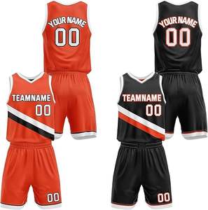 ชุดกีฬาคุณภาพดีที่สุด ชุดบาสเก็ตบอลแบบซับลิเมชั่น ระบายอากาศได้ดี/แห้งเร็ว/ทนทาน รับทำโลโก้ตามสั่ง ราคาขายส่ง - Product Image 3