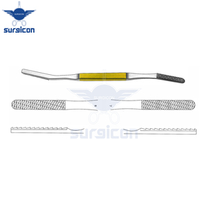 ที่ขูดจมูก Fomon ขนาด 20.5 ซม. / 8 นิ้ว แบบมุมโค้ง พร้อมหัวทังสเตนคาร์ไบด์ TC ขนาด 40 x 7 มม. รุ่น Fig. 7/8 สำหรับการปรับรูปทรงกระดูกจมูกอย่างแม่นยำ - Product Image 2