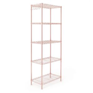Espositore in Ferro a 5 Ripiani Regolabile Modello D01007HHNTT 54*29*150 Struttura Deformabile Tipo Pin Distanza 29*150 Piedini Regolabili - Product Image 3