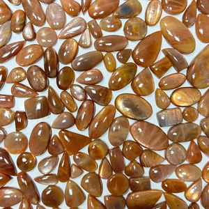 Natural Sunstone Cabochon AAA Quality Orange Peach Loose Gemstone Polished Cabochon for Jewelry Making Wholesale Price <b>Stones</b>, - Product Image 5