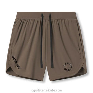 Pantalones Cortos Deportivos para Hombre, Personalizados, de Tela Oxford, Cintura Alta, Cierre Elástico, Secado Rápido, Corte Dividido, 7 Pulgadas de Largo Interior - Product Image 4