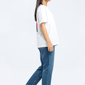 เสื้อยืดผู้หญิงแขนสั้นผ้าฝ้ายนุ่มสบายทรงหลวมคอกลมสวมใส่สบายน้ำหนักเบาป้องกันรังสียูวีสไตล์ฤดูร้อน - Product Image 2