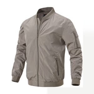 Chaqueta Bomber Personalizada para Hombre, Chaquetas de Béisbol al por Mayor, Diseño Bordado, Tela de Lona Transpirable y Resistente al Viento, Colores Personalizados - Product Image 1