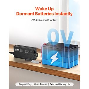Caricabatterie Intelligente 12V 10A per Batterie al Litio LiFePO4 14.6V AC-DC con Connettore Anderson, Indicatore LED e Attivazione a 0V - Product Image 4