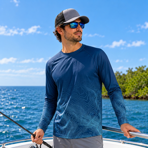 Camiseta y Jersey de Pesca Personalizados de Manga Larga, 140 g/m², Corte Atlético, Impermeables, UPF 50+, de Secado Rápido para Organizadores de Torneos - Product Image 5