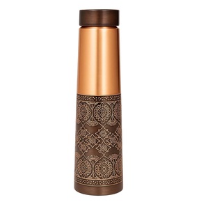 Wholesale Pure <b>Copper</b> Water <b>Bottle</b> Traditional Ayurvedic <b>Copper</b> <b>Bottle</b> with Mandala Artwork Leak Proof Eco Friendly Water <b>Bottle</b> - Product Image 1