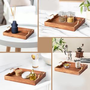 Bandeja de Madera Artesanal con Acabado Premium, Diseñada para Hoteles, Restaurantes, Hogares, Mesas de Café, Exhibición y Almacenamiento al por Mayor - Product Image 6