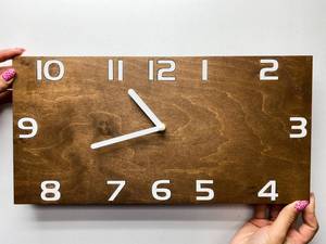 Reloj de Pared de Madera Personalizado: Decoración Industrial Rústica Grande y Silenciosa - Product Image 3