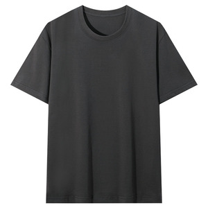 เสื้อยืดคอตตอนแท้เนื้อหนัก 280 กรัม ทรงหลวม ไหล่ตก สีพื้น ปักโลโก้ตามแบบ OEM พร้อมพิมพ์ลาย - Product Image 3