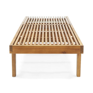 Tumbona Plegable Moderna de Madera de Teca Flaneta con Respaldo de Espiga y Reclinación Manual para Uso en Exteriores/Parques - Product Image 5