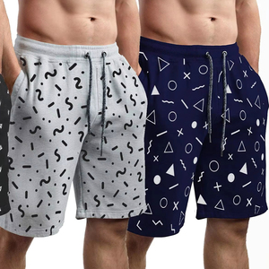 Pantalones Cortos Casuales de Verano para Hombre, Diseño Ligero de Algodón Personalizado con Ajuste Cómodo y Bolsillos Prácticos, Patrón Liso - Product Image 1