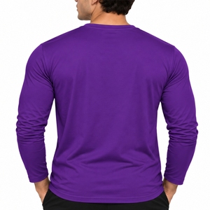 <b>Men</b> <b>Long</b> <b>Sleeve</b> Casual <b>T</b> <b>Shirt</b> With Crew Neck Slim Fit Quick Dry Jersey Print Casual Wear Comfortable Body Fit <b>T</b> <b>Shirt</b> - Product Image 2