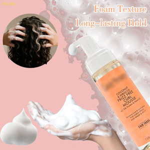 Mousse Coiffante Anti-Frisottis Bio Coco & Hibiscus Fixation Forte Unisexe Rose pour Coiffures Bouclées Prêtes à l'emploi – Offre Spéciale - Product Image 5
