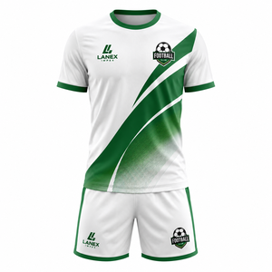 Conjunto de Uniforme de Fútbol Sublimado Personalizado, Camiseta Deportiva para Hombre, Pantalones Cortos Transpirables de Secado Rápido, Kit de Entrenamiento de Equipo Personalizado - Product Image 1