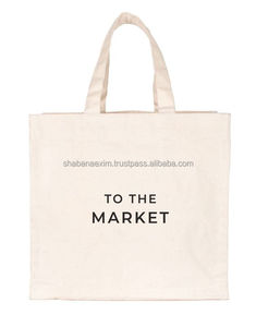 Cotton Canvas Tote Custom Logo <b>Foldable</b> Heavy Duty Grocery <b>Bag</b> With Zipper Reusable Handled <b>Shopping</b> <b>Bags</b> for Gifts - Product Image 1