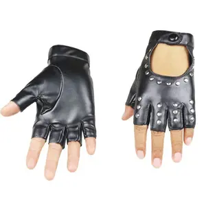 Top Grade Cowhide Grain Leather Gloves for Driving Spandex Laminated Back Safety Fashion Driver Leather Gloves From Pakistan