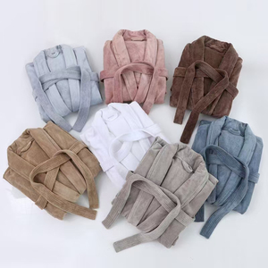 Cotton Waffle Style Bathrobe for Adult Couples Absorbent Hotel Home Wear Autumn and Winter Cotton Bathrobe Wholesale - Product Image 1