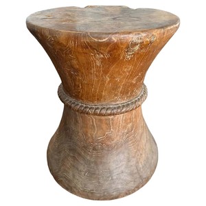 Handcrafted Teak Wood Sculptural <b>Side</b> <b>Table</b> - Organic Animal Design Wholesale - Product Image 3