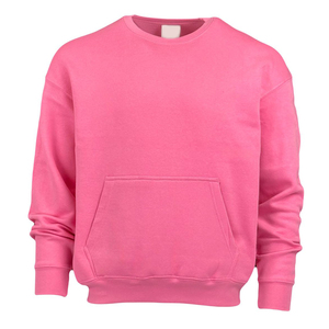 Sweat-shirt pour homme de haute qualité à col rond, couleur unie, hiver, logo personnalisé, vente en gros, coton mélangé, sweat-shirt basique pas cher pour homme - Product Image 4