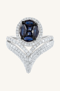 แหวนทับทิมและเพชรเงินแท้ 92.5 รุ่น KLSR-11671 - Product Image 5