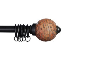 Barras de Cortina de Hierro con Remate de Bola Clásico de Lujo, Extensibles, Longitud Personalizable, Diseño Tradicional Duradero - Product Image 4