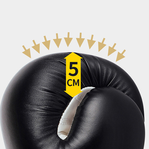 Gants de boxe professionnels en cuir de vachette de haute qualité, vente en gros, tailles 8oz/12oz, logo personnalisable, couleurs unies, ajustables - Product Image 2