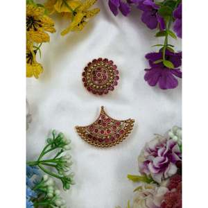 Indian Ethnic Artificial Jewellery Diya Traditional Hair Pin - Product Image 3