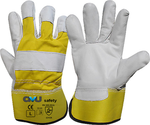 Guantes de Cuero de Grano de la Mejor Calidad para Trabajos Pesados, Proyectos de Construcción, Operaciones de Rigging, Elevación y Manipulación de Materiales - Product Image 5