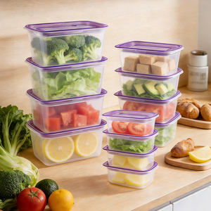 PREMIUM FOOD-GRADE <b>PLASTIC</b> <b>CONTAINERS</b> - AIRTIGHT & MICROWAVE SAFE - Product Image 2