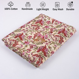 Nouvelle collection de tissu imprimé à la main en pur coton 100% léger imprimé floral pour les costumes tissés de chemise douce pour femmes - Product Image 2