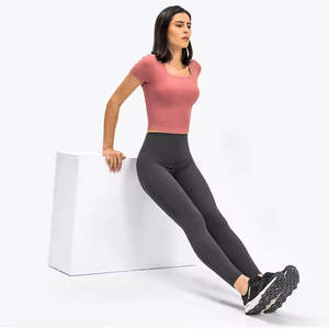 Leggings Compresivos Sin Costuras para Mujer, Tejido Elástico Moldeador, Transpirable, Ecológico, Cómodo, de Cintura Alta con Soporte - Product Image 3