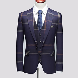Prix Abordable Nouveau Costume de Bureau Formel Plissé Sur Mesure en Tissu Peigné Respirant de Haute Qualité pour Hommes - Product Image 4
