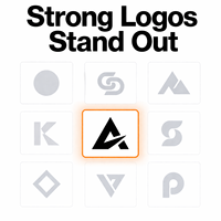 Création de logo et d'identité de marque pour entreprises avec une image professionnelle moderne, une forte présence et un système visuel cohérent