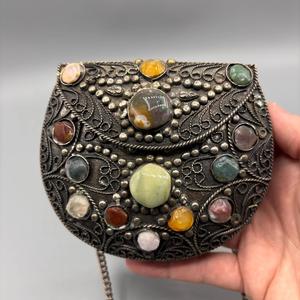Elegant Mosaic <b>Clutch</b> with Artistic <b>Embellishments</b> Fashion-savvy Mosaic <b>Clutch</b> Bag for Women metal <b>clutch</b> purse bag - Product Image 4