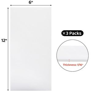 Paquete de 3 Láminas de PTFE Virgen Blancas Resistentes al Calor para Tableros de Plástico Teflón, Tableros Reutilizables Gruesos - Product Image 2