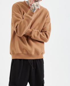 Wholesale Printed Cotton <b>Fleece</b> Regular Fit Heavyweight Crew Neck Men's <b>Sweatshirt</b> Custom <b>Lined</b> Eco-Friendly - Product Image 4