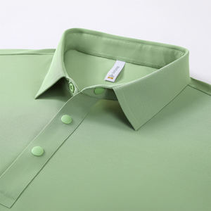 Chemise unisexe pour homme, anti-rides, de haute qualité, couleur unie, décontractée, manches courtes, coton lourd 220g, couleur personnalisée - Product Image 5