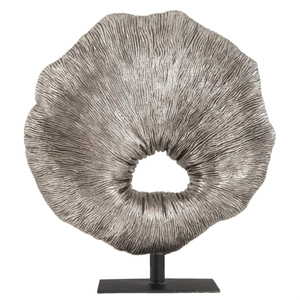 Escultura de Velero Metálico en Aluminio Plateado Pulido, Adorno de Mesa Costero para Decoración de Hogares, Hoteles y Oficinas de Lujo - Product Image 5