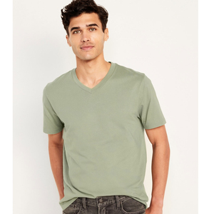 Camisetas de Manga Corta con Cuello Redondo de Alta Calidad, Camisetas Casuales de Algodón Puro con Estampado, Camisetas de Corte Regular, Camisetas de Alto Rendimiento con Cuello en V - Product Image 6