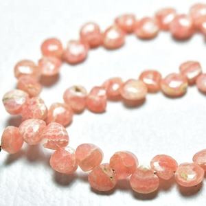 Cuentas de piedra natural de Rodocrosita, piedras preciosas sueltas facetadas en forma de corazón para hacer pulseras, hebras de 4mm, 6mm y 3mm, buena calidad - Product Image 2